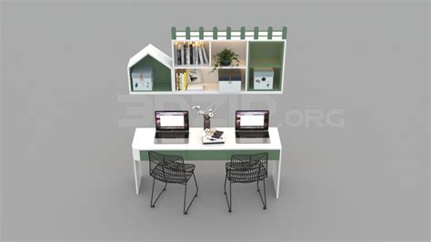 3133. Free 3D Desk Model Download