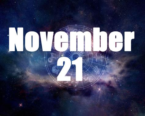 November 21 Birthday horoscope - zodiac sign for November 21th