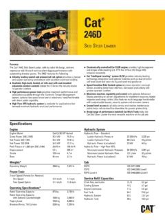 Caterpillar (CAT) 246D Specifications Machine.Market