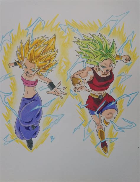 Caulifla and Kale Fanart! : r/dbz