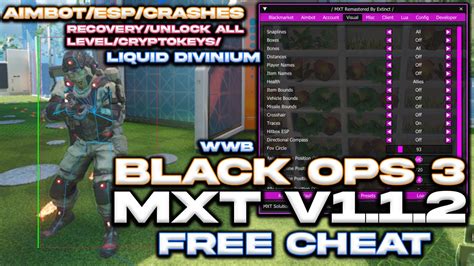 MXT V1.1.2 - BEST BO3 CHEAT - Free Download - UNLOCK ALL - AIMBOT+ESP ...