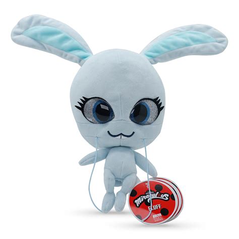 Buy MiraculousLadybug - Kwami Mon Ami Fluff, 9-inch Rabbit Plush Toys for Kids, Super Soft ...