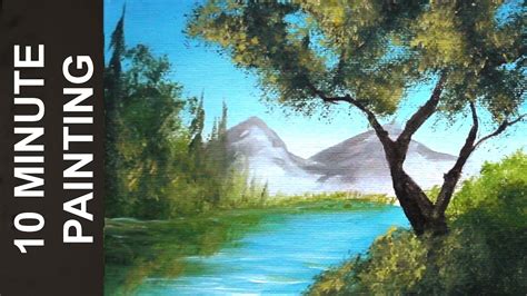 Acrylic Lake Painting - Best Painting Collection