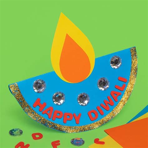 Diwali Lamp Card | Baker Ross