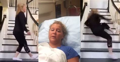 Was Amy Schumer Really Hospitalized? Viral Tiktok Video Of Amy Schumer Falling From The Stairs ...