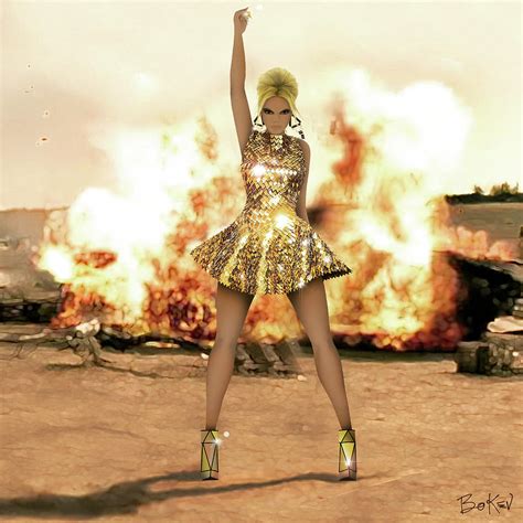 Beyonce - Run The World Girls 4 Digital Art by Bo Kev - Pixels