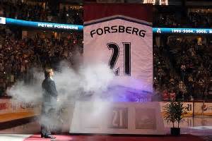 Colorado Avalanche retire Peter Forsberg's No. 21 before opener