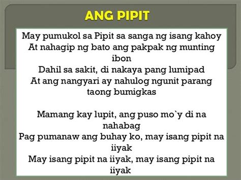 May Isang Pipit Na Iiyak Meaning | ngisingsang