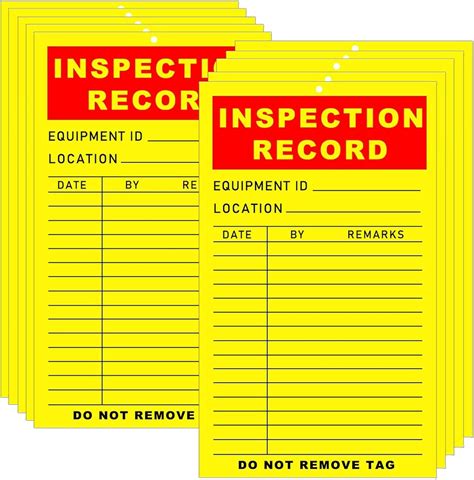 Inspection Record Labels 3*5inch Year Maintenance Inspection Labels Tags for Prevention ...