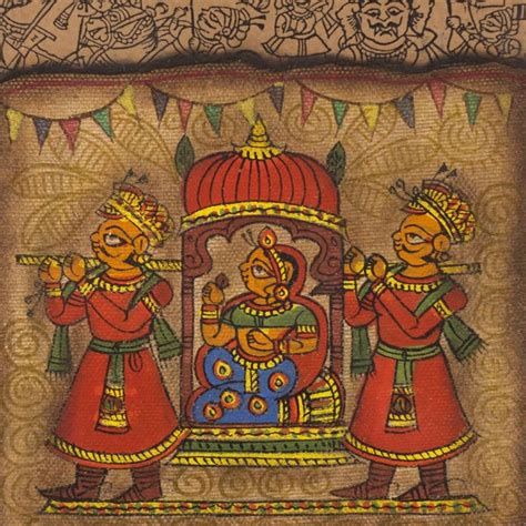 Royal Palanquin Phad Art | Traditional Phad Painting Online | Indian folk art, Phad painting ...