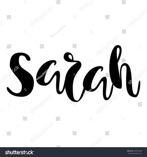 57 Lettering Sarah Stock Vectors, Images & Vector Art | Shutterstock