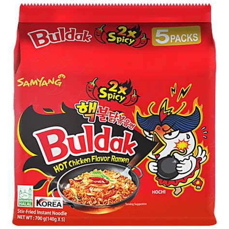 Buy Buldak 2x Spicy Hot Chicken Flavor Ramen - Instant Stir-Fried Noodle Online at Best Price of ...