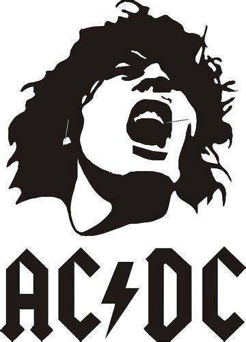 AC/DC - Vinyl Decal Sticker. | Silhouette art, Rock art, Rock and roll bands