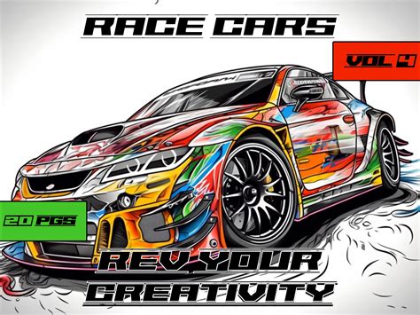 Race Car Coloring Pages Children Car Art Fast Car Drawings Car Themed ...