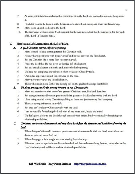 An Annotated Example of a Sermon Outline | Sermon, Topical sermons ...