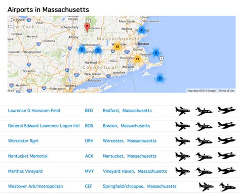 Airports In Massachusetts Map | Zip Code Map