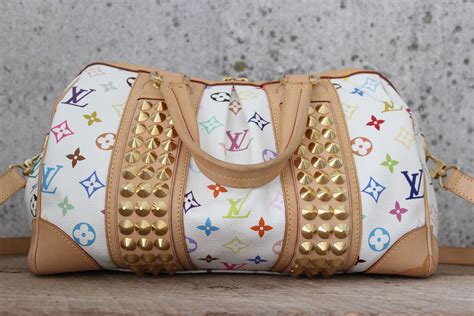 Louis Vuitton White Multicolore Monogram COURTNEY MM Bag