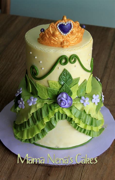 Princess Tiana from Princess and the Frog - Princess Tiana dress cake ...