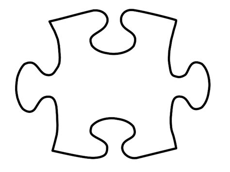 Autism Giant Puzzle Piece Template - ClipArt Best