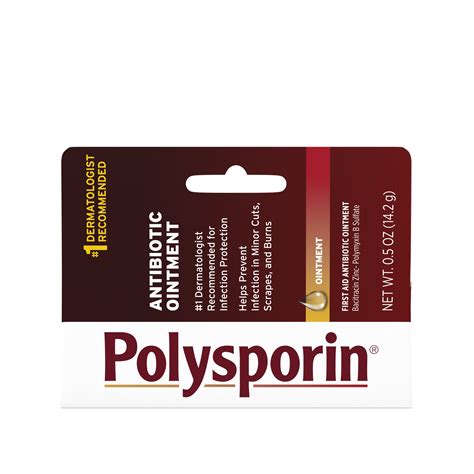 Polysporin First Aid Topical Antibiotic Ointment, Travel Size, 0.5 oz - Walmart.com