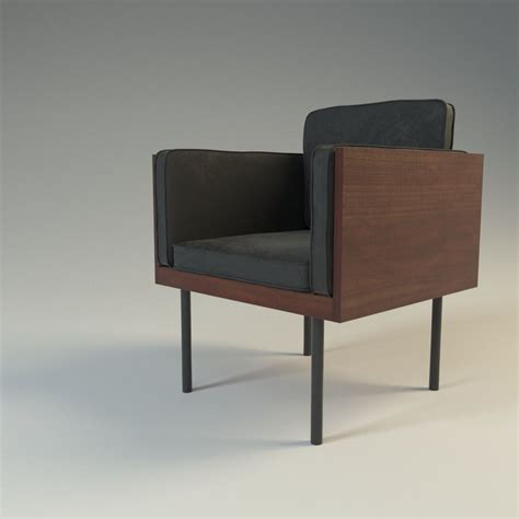 Box chair 3D model | CGTrader