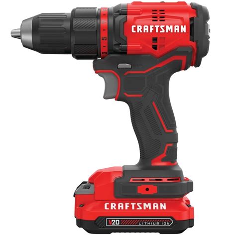 CRAFTSMAN V20 20-volt Max 1/2-in Brushless Cordless Drill(1 Li-ion Battery Included and Charger ...