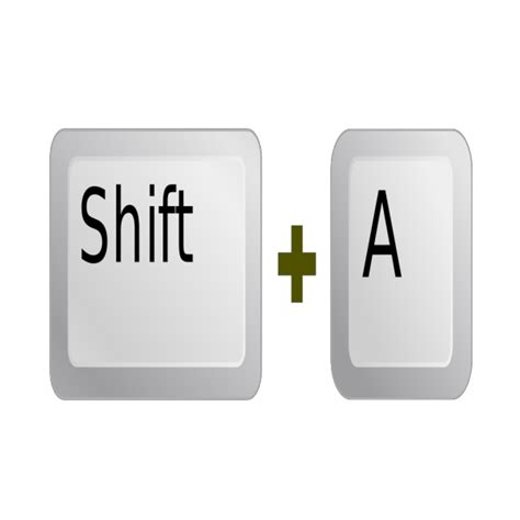 Keyboard Key Shift A PNG, SVG Clip art for Web - Download Clip Art, PNG Icon Arts