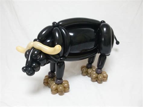 No, these aren't real animals, they're actually balloon sculptures from ...