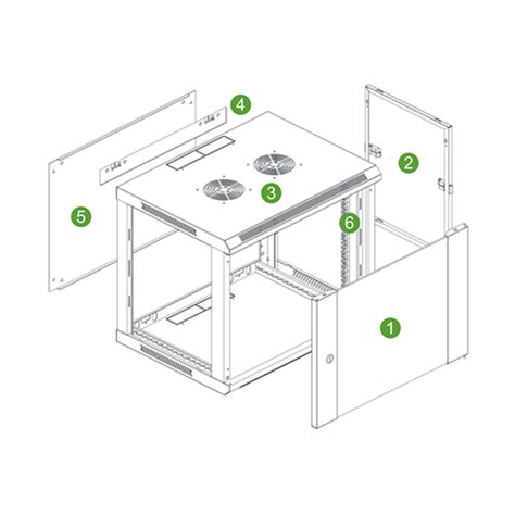 Securable 6u Wall Mount Server Rack Enclosure Cabinet | Cabinets Matttroy