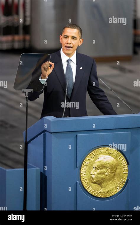 President Barack Obama delivers the Nobel Peace Prize acceptance speech ...