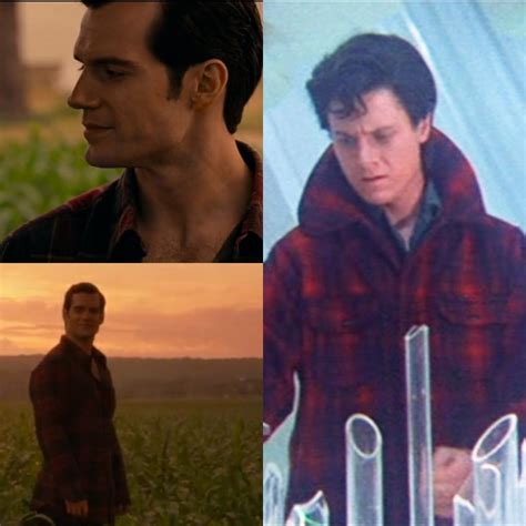 In Justice League, Clark Kent, played by Henry Cavill, is wearing a similar shirt worn by a ...