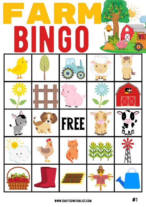 Free Printable Farm Animal Bingo Cards - Printable Word Searches