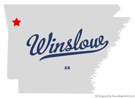 Map of Winslow, AR, Arkansas