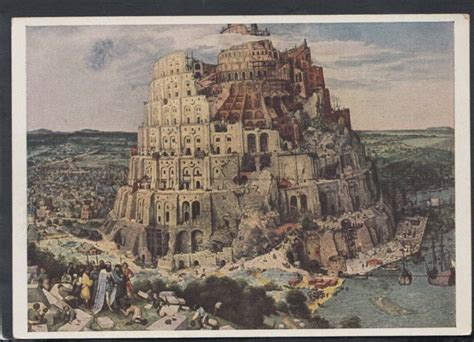 Artist Postcard - Peter Brueghel - The Tower of Babel, Wien Museum ...