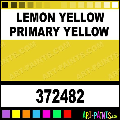 Lemon Yellow Primary Yellow Designer Gouache Paints - 372482 - Lemon Yellow Primary Yellow Paint ...