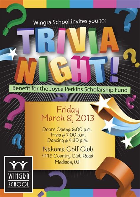 Trivia Night Event Flyer | Trivia night flyer, Trivia night, Trivia