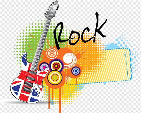 Guitar rock music background, png | PNGWing