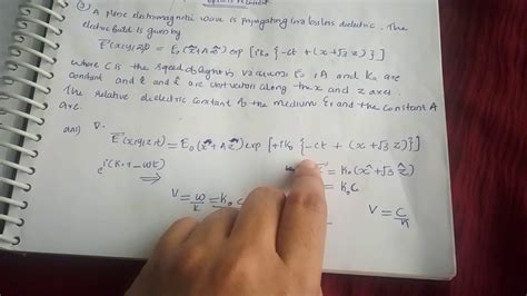 ELECTROMAGNETIC THEORY /CSIR PHYSICS /2011 june /PROBLEMS - YouTube