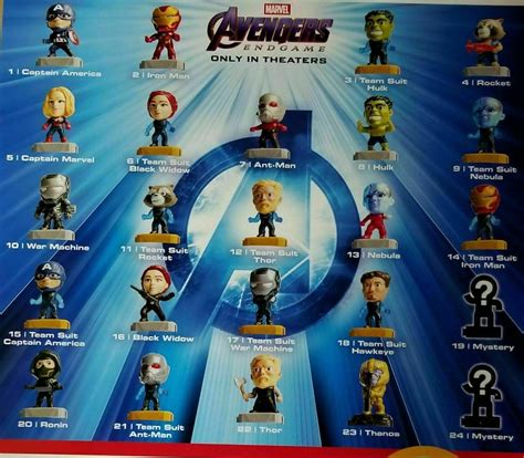 2019 McDONALD'S MARVEL AVENGERS HAPPY MEAL TOYS Choose Your character ...