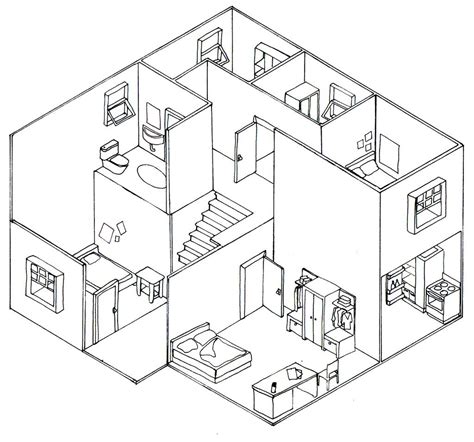 Pin by John William Tasevoli on Architectural Drawings | Isometric ...