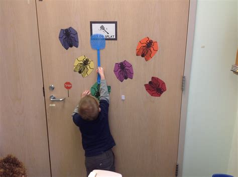 Color Splat game using fly swatter and giant colored flies. | Preschool ...