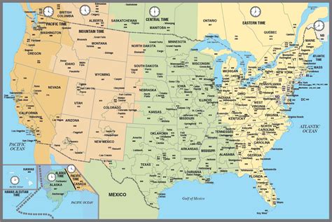 USA Time Zones Map, Time Zone Map Of The United States, 53% OFF
