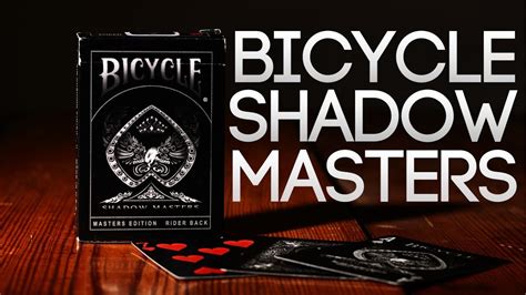 Deck Review - Bicycle Shadow Masters Master Edtion Ellusionist - YouTube