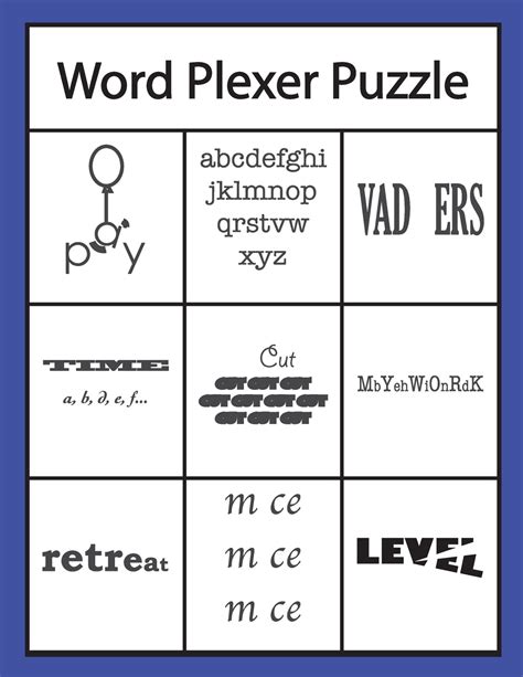 Word Plexer Puzzle: Rebus Puzzles Word or Phrase Fun and Challenge Game (Paperback) - Walmart ...