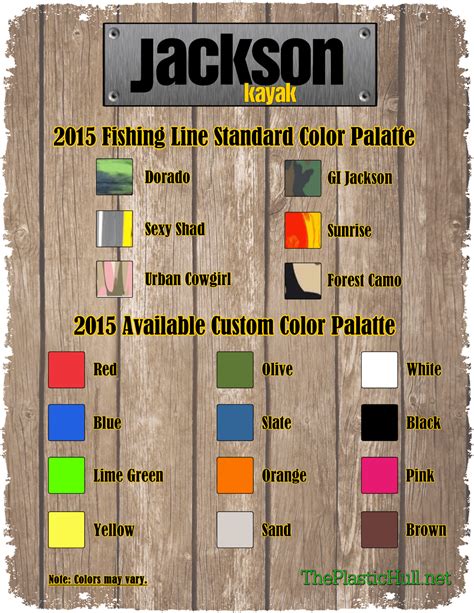 Jackson Kayak Fishing Line 2015 Colors & Custom Colors - The Plastic Hull