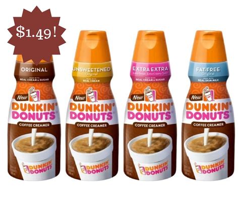 Dunkin' Donuts Coffee Creamer Only $1.29