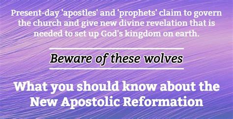 New Apostolic Reformation - Apologetics Index