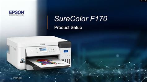 Epson SureColor F170 Dye-Sublimation Printer - Setup - YouTube