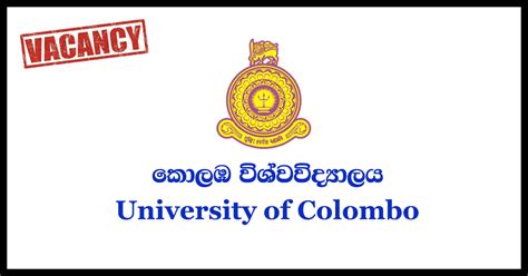 Temporary Computer Instructor(Sinhala Medium) - University of Colombo ...