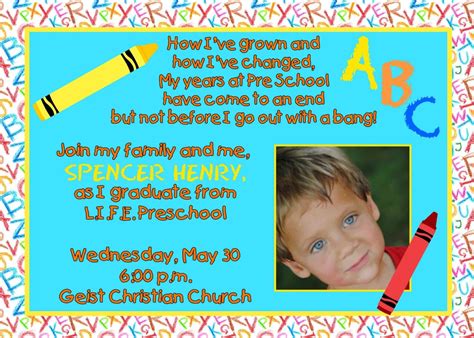 Preschool Graduation Invitation Free Download